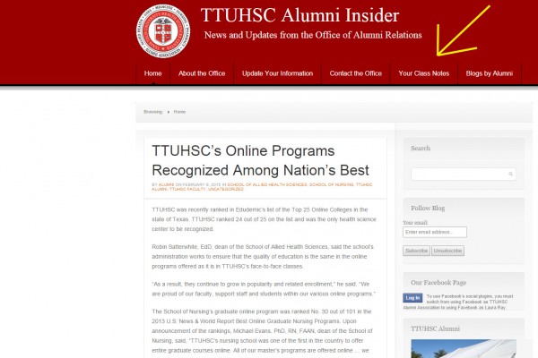 TTUHSC's Online Programs Recognized Among Nation's Best