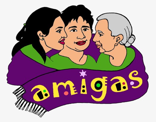 Amigas three women illustration