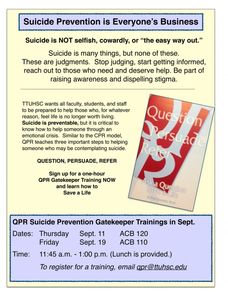  QPR Flyer Sept 2014