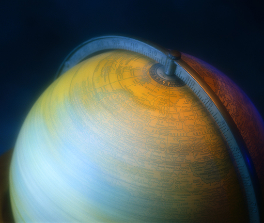 spinning globe spinning globe