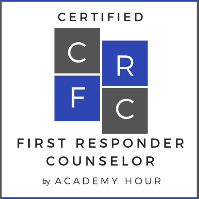 Certified First Responder Counselor logo Certified First Responder Counselor logo