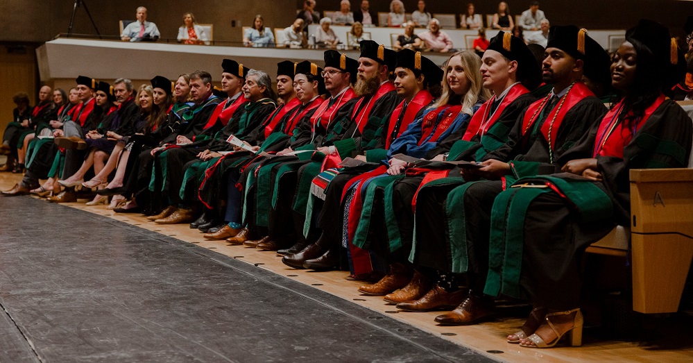 ttuhsc school of medicine students at their graduation ceremony