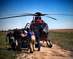       Farming Accident Patient Receives Life-Saving Trauma Care    