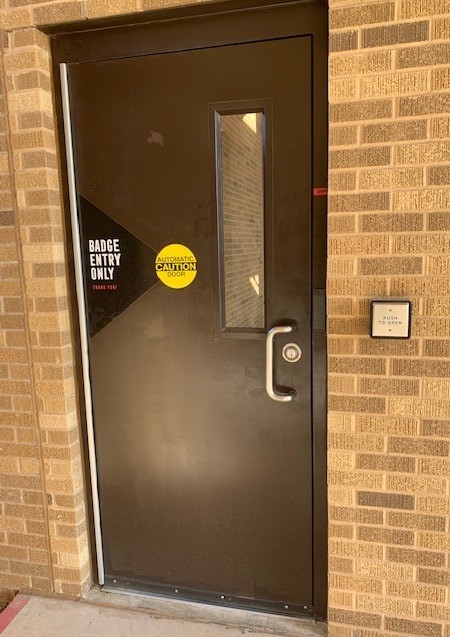 Picture of ADA button on Abilene SOP building. Picture of ADA button on Abilene SOP building.