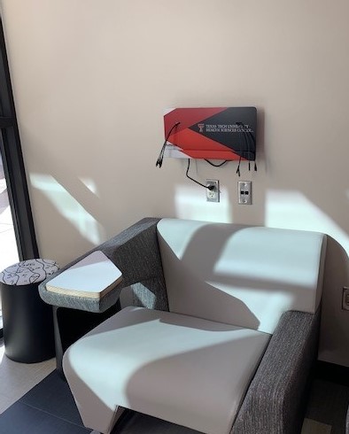 Picture of one of the charging stations on the Midland campus. Picture of one of the charging stations on the Midland campus.