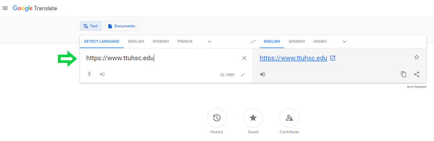 Google Translate Interface Google Translate Interface
